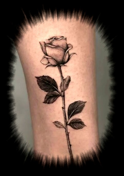 Oberarm Ideen Stiel Rose Tattoo Recklinghausen STUDIO 45